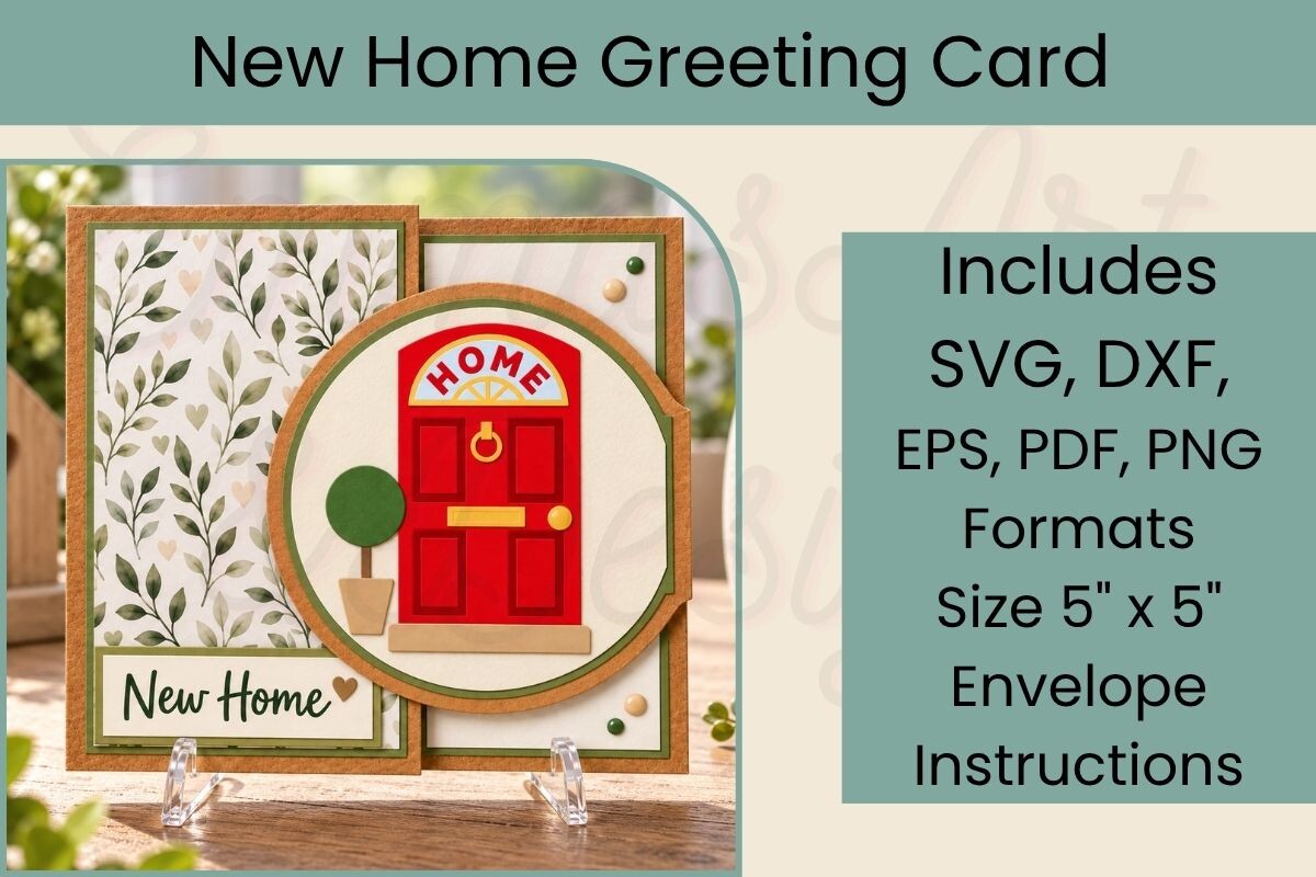 New Home Card SVG Housewarming Greeting