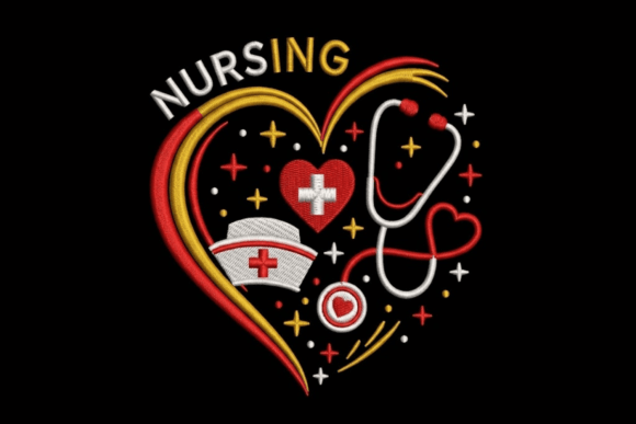 Nursing Embroidery Design