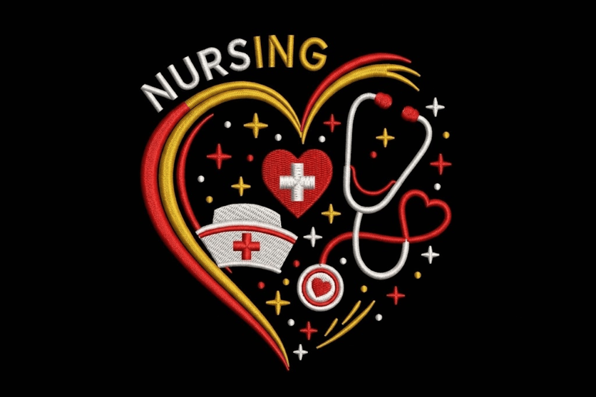 Nursing Embroidery Design
