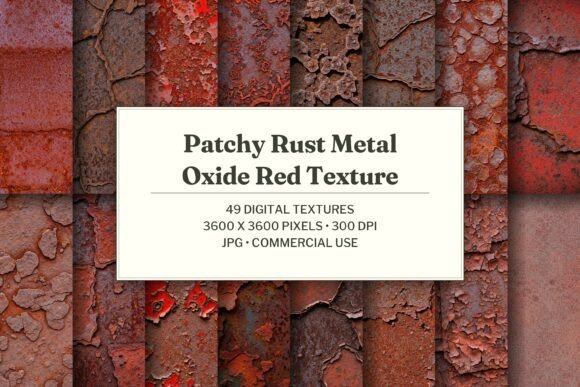 Patchy Rust Metal Oxide Red Texture
