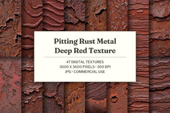 Pitting Rust Metal Deep Red Texture
