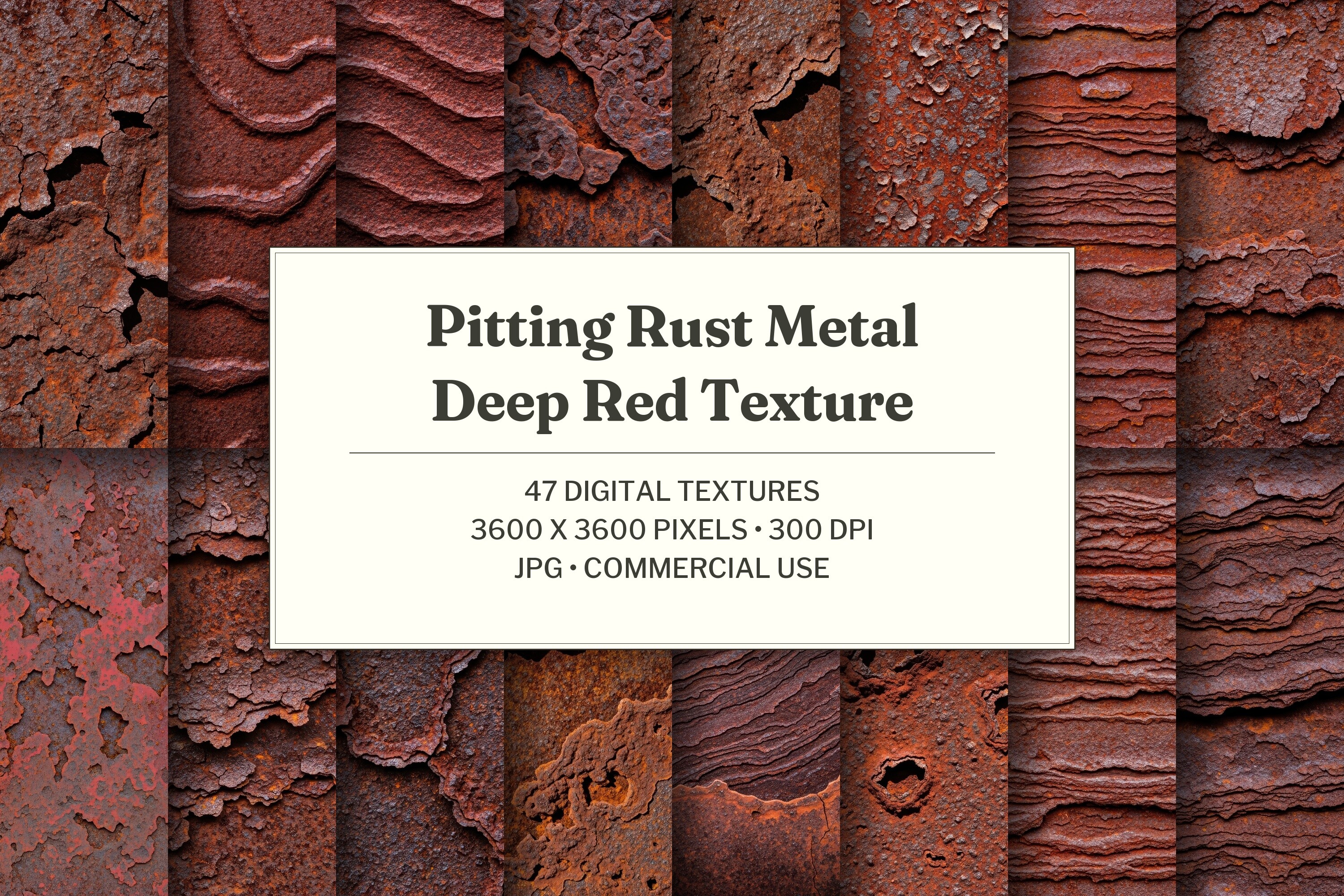 Pitting Rust Metal Deep Red Texture