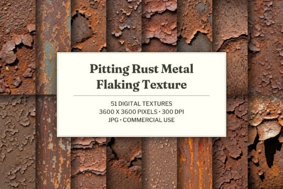 Pitting Rust Metal Flaking Texture