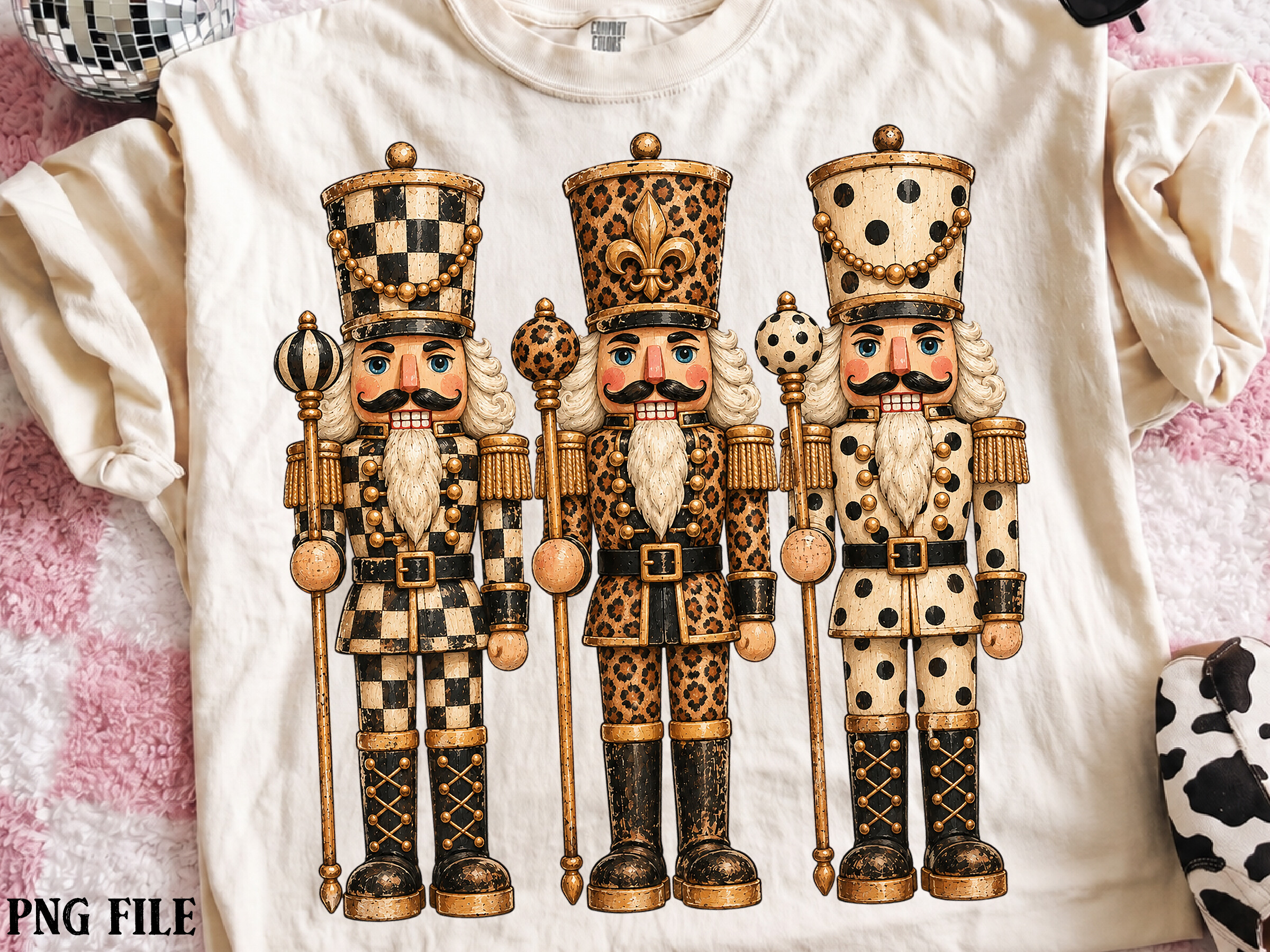 Preppy Christmas Nutcracker Sublimation
