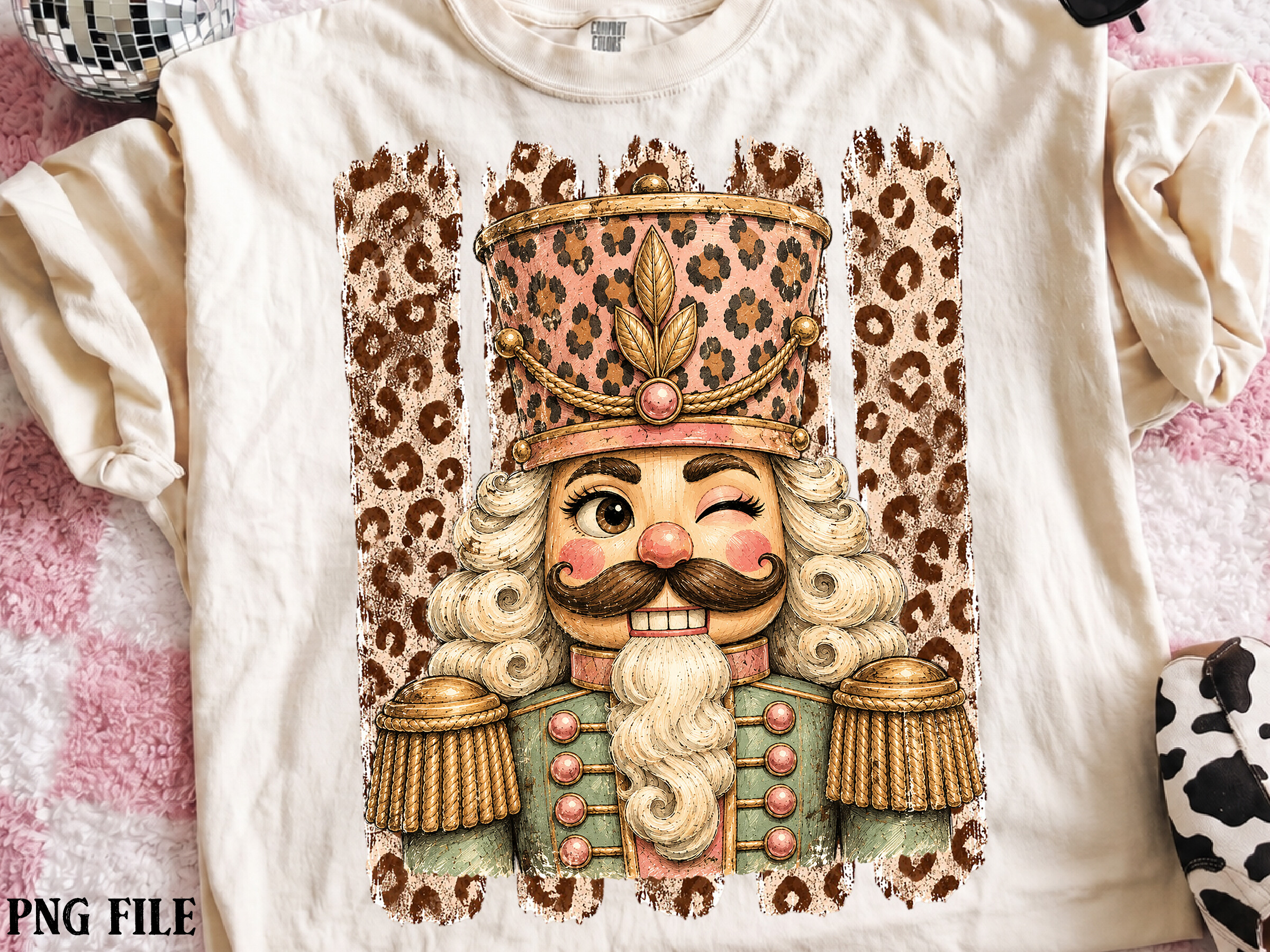 Preppy Glam Nutcracker PNG