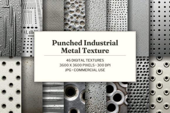 Punched Industrial Metal Texture