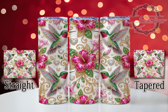 Rhinestone Hummingbird 20oz Tumbler