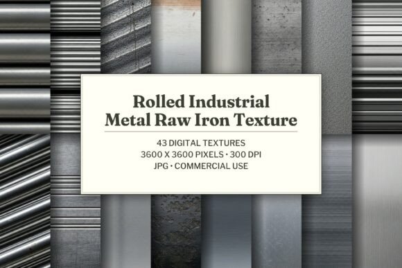 Rolled Industrial Metal Raw Iron Texture