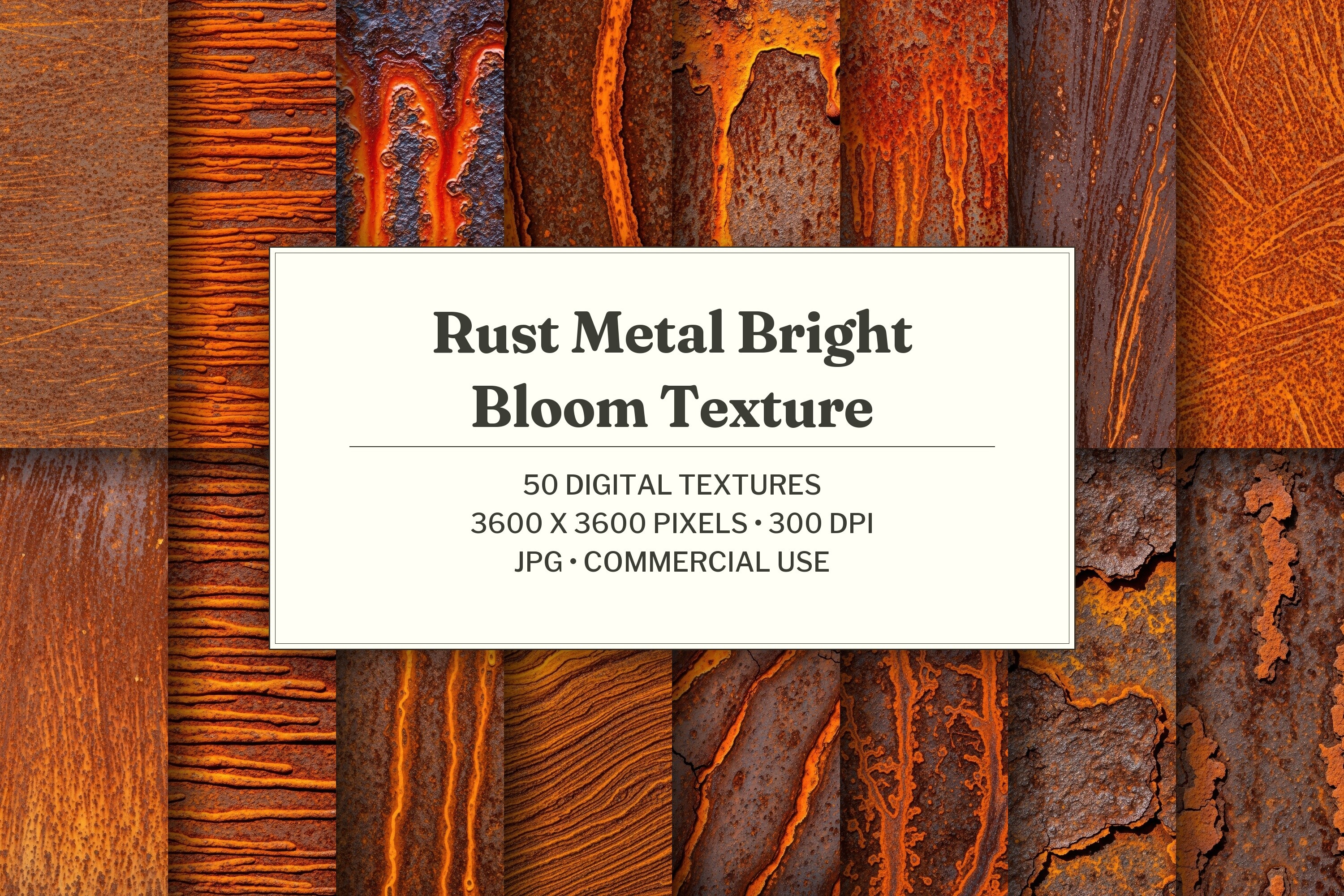 Rust Metal Bright Bloom Texture