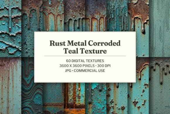 Rust Metal Corroded Teal Texture