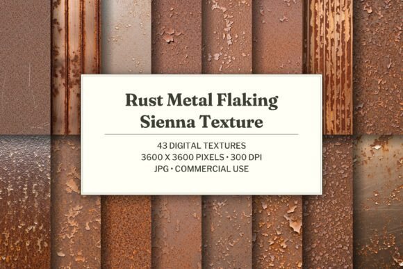Rust Metal Flaking Sienna Texture