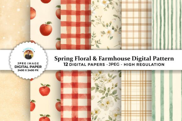 Soft Floral & Farmhouse Digital Patterns