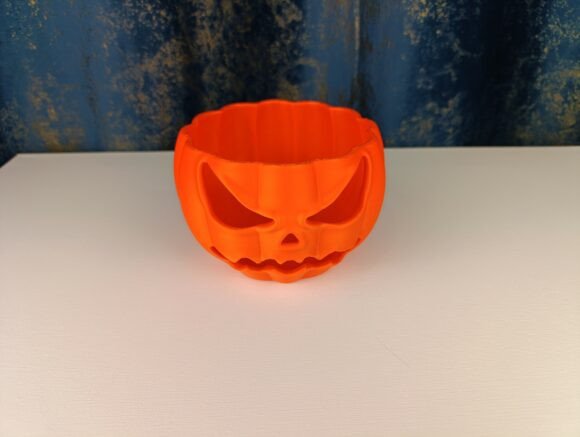 Spooky Halloween Pumpkin Treat Bowl – 3D Printed Candy Holder - Image 3