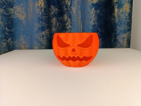 Spooky Halloween Pumpkin Treat Bowl – 3D Printed Candy Holder - Image 6
