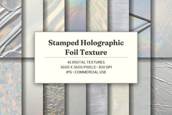 Stamped Holographic Foil Texture