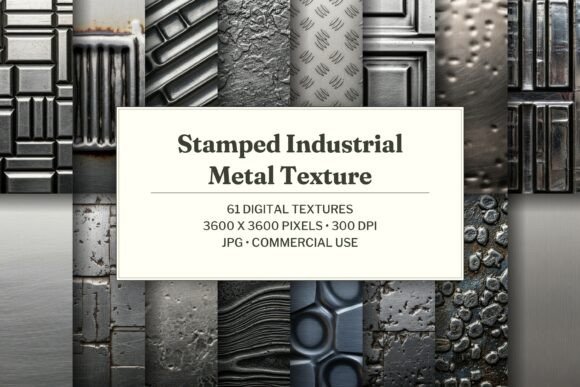 Stamped Industrial Metal Texture