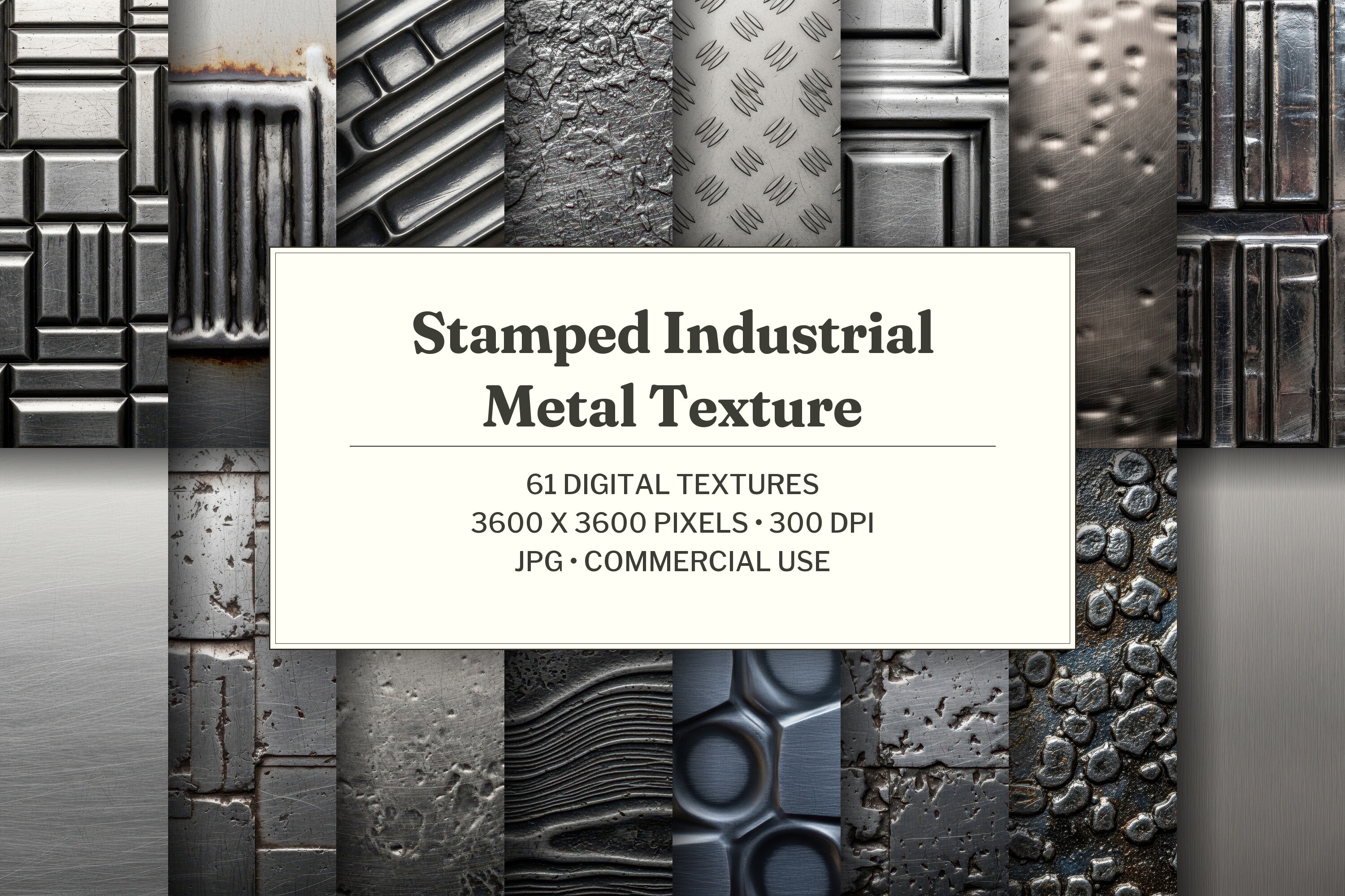 Stamped Industrial Metal Texture