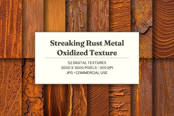Streaking Rust Metal Oxidized Texture