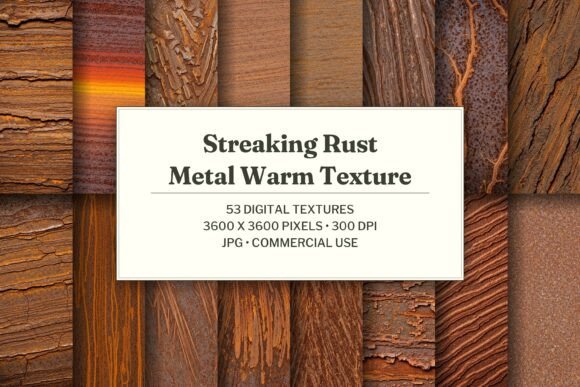 Streaking Rust Metal Warm Texture