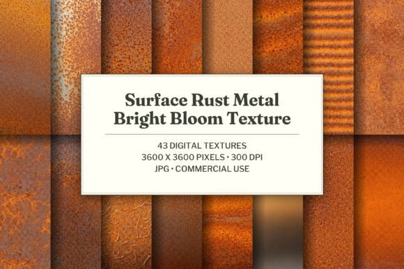 Surface Rust Metal Bright Bloom Texture