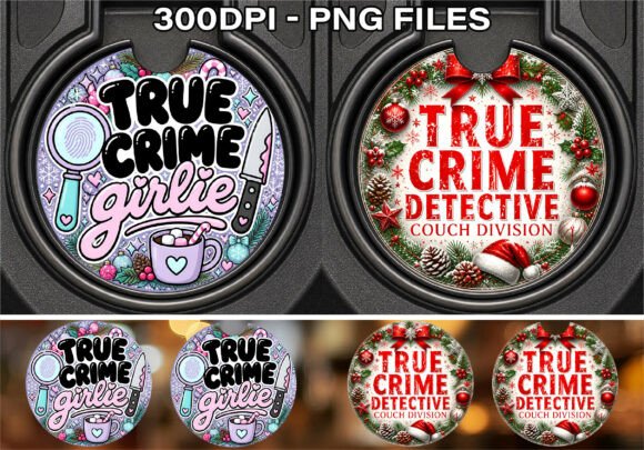 True Crime Detective Cup Car Coaster