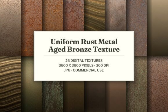 Uniform Rust Metal Aged Bronze Texture