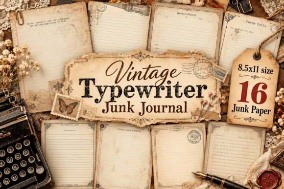 Vintage Typewriter Junk Journal