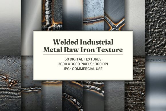 Welded Industrial Metal Raw Iron Texture