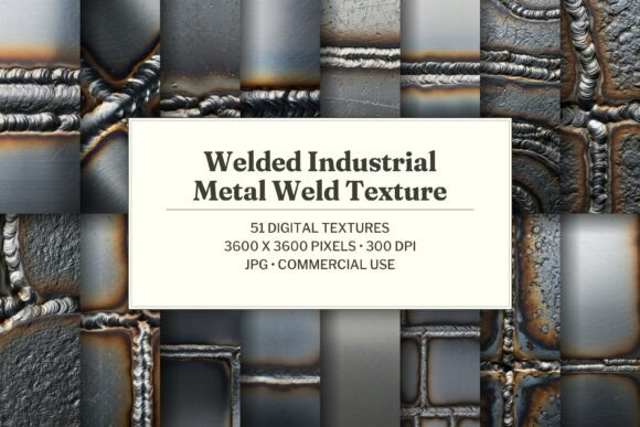 Welded Industrial Metal Weld Texture