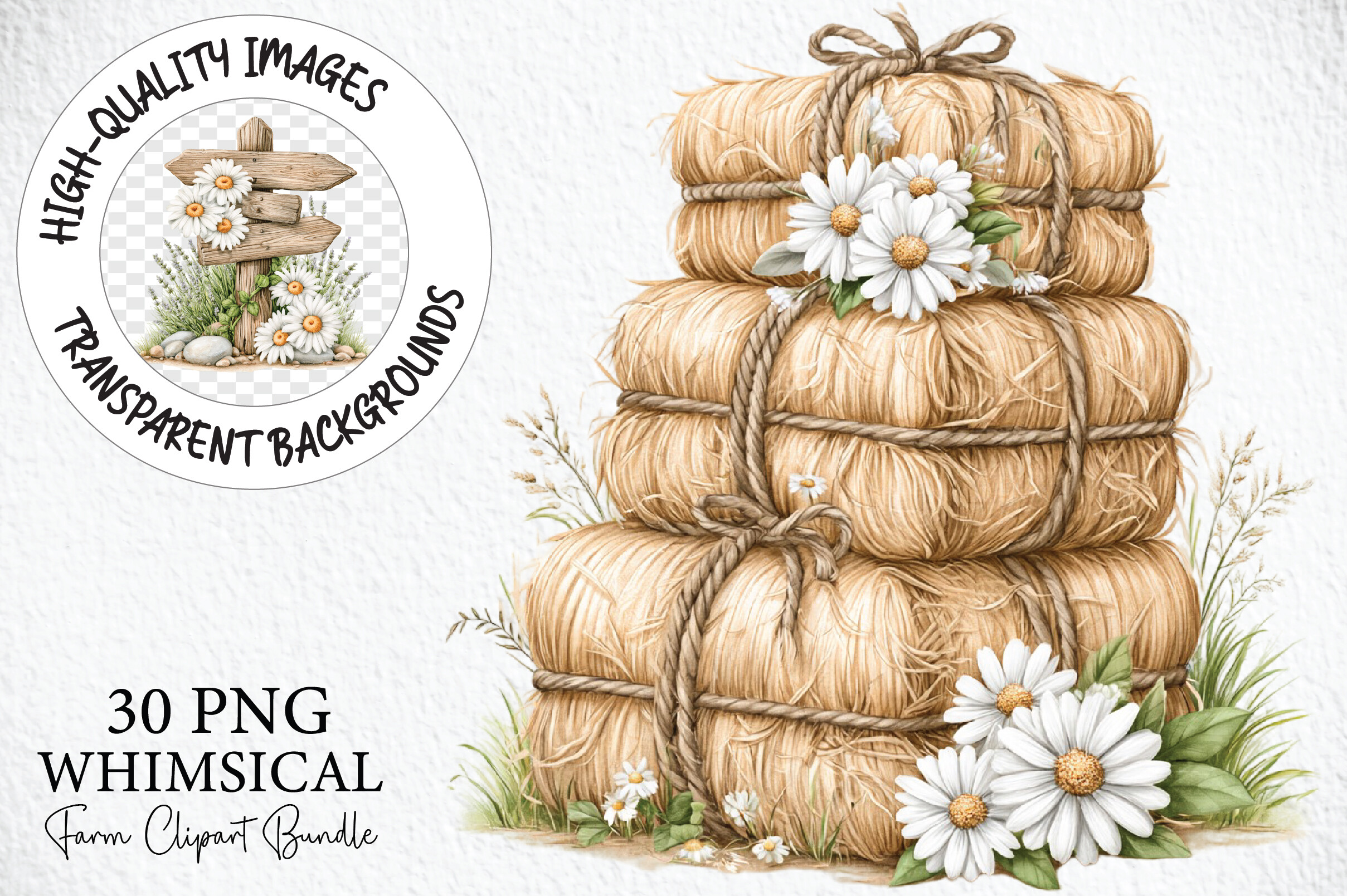 Whimsical Farm Clipart Bundle