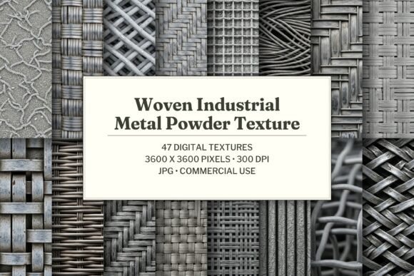 Woven Industrial Metal Powder Texture