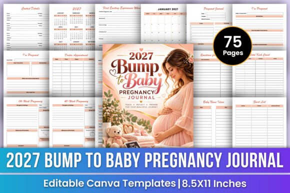 2027 Bump to Baby Pregnancy Journal