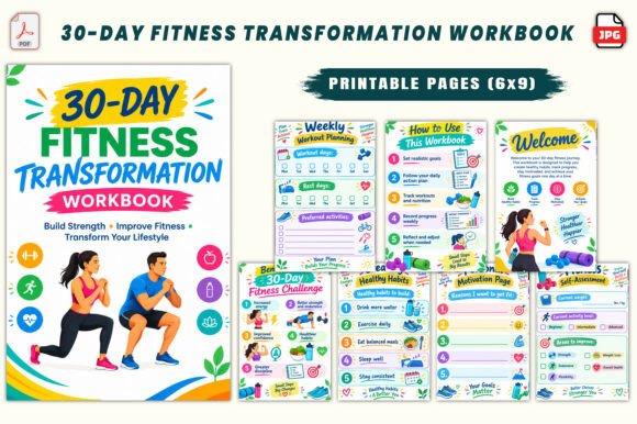 30-Day Fitness Transformation Workbook