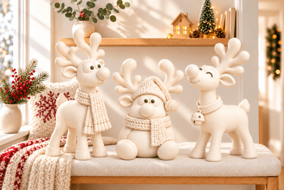 3D Printed Christmas Reindeer STL 3D Printing By DreamForge 3D