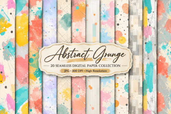 Abstract Grunge Seamless Digital Paper