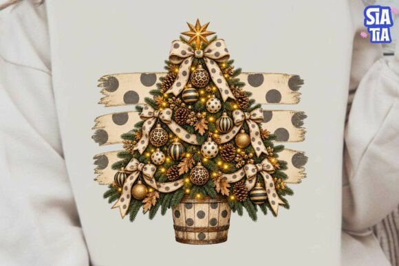 Boho Christmas Tree PNG Sublimation Tee