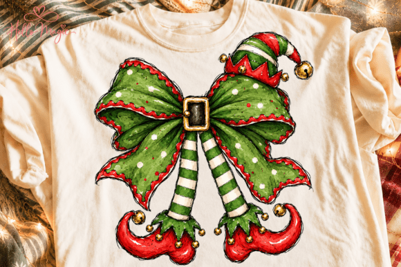 Christmas Elf Bow PNG