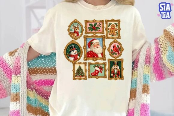 Christmas Gallery Frames PNG Shirt