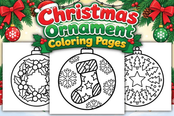 Christmas Ornament Coloring Pages