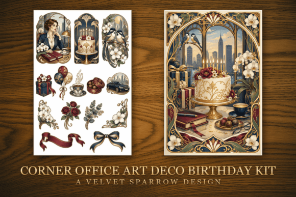 Corner Office Art Deco Birthday Kit