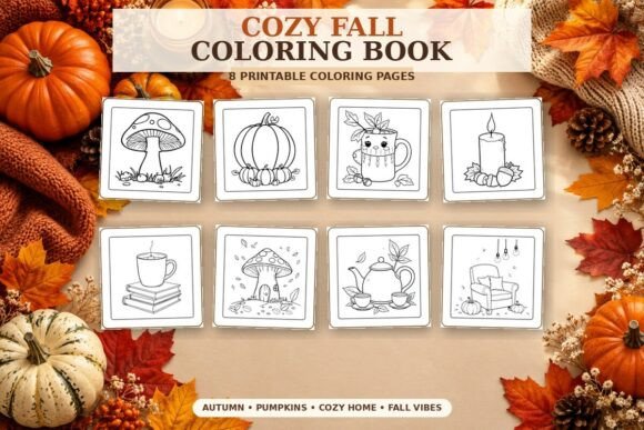 Cozy Fall Coloring Book | Autumn Colorin