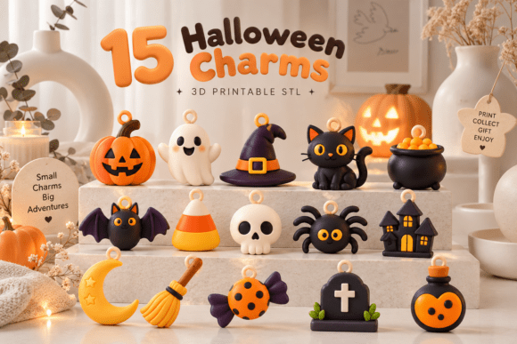 Halloween Pumpkin Tealight Holder STL – 3 Jack-o'-Lantern 3D Print Files - Image 19