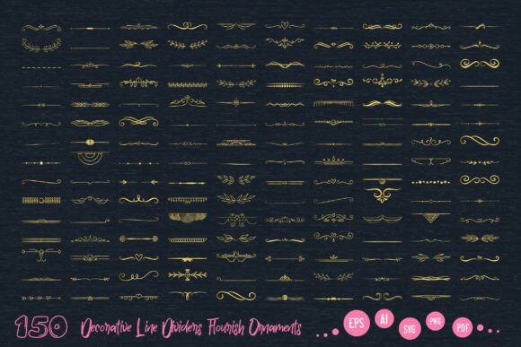 Decorative Flourish Divider SVG Ornament