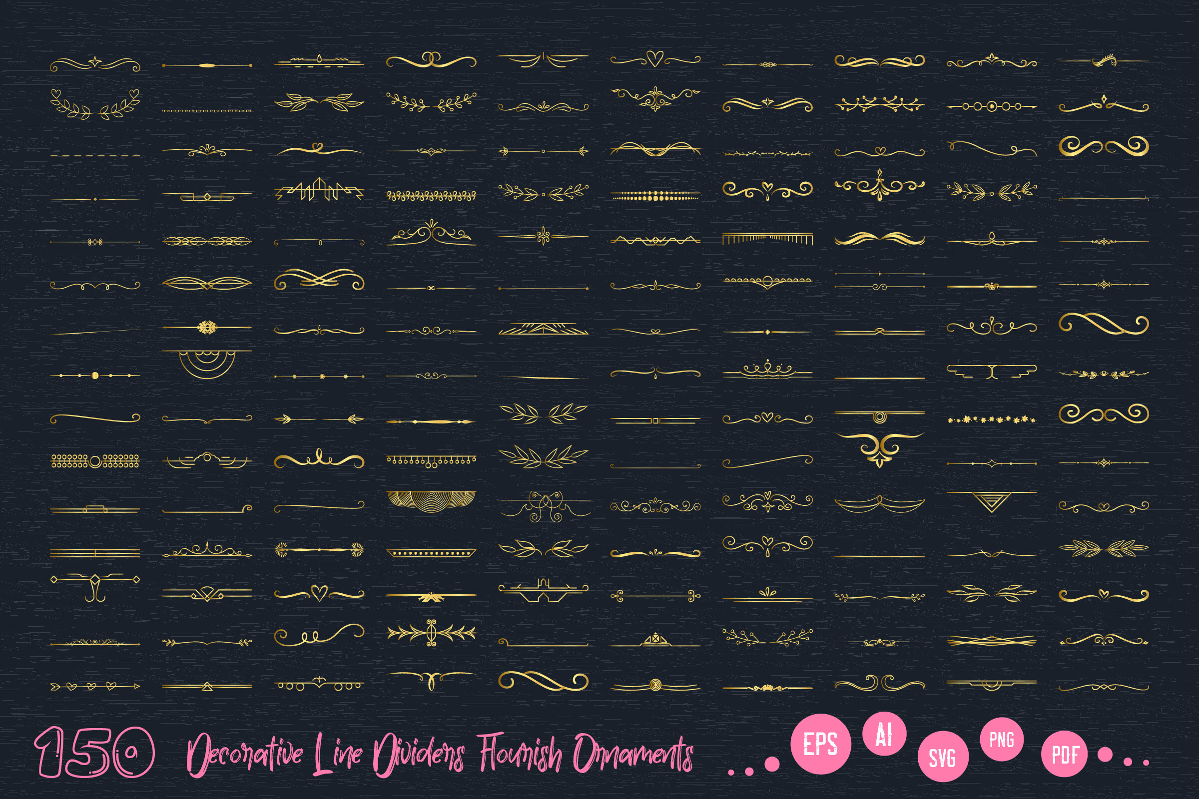 Decorative Flourish Divider SVG Ornament