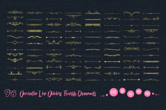 Decorative Flourish Divider SVG Ornament