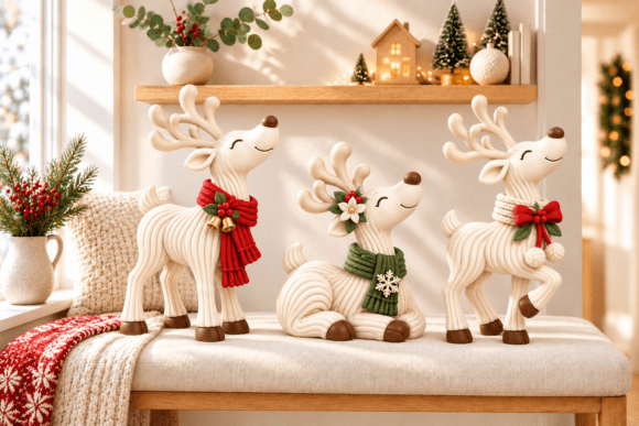Christmas Woodland Set STL 3D Print - Owl, Fox, Rabbit & Reindeer - Image 15