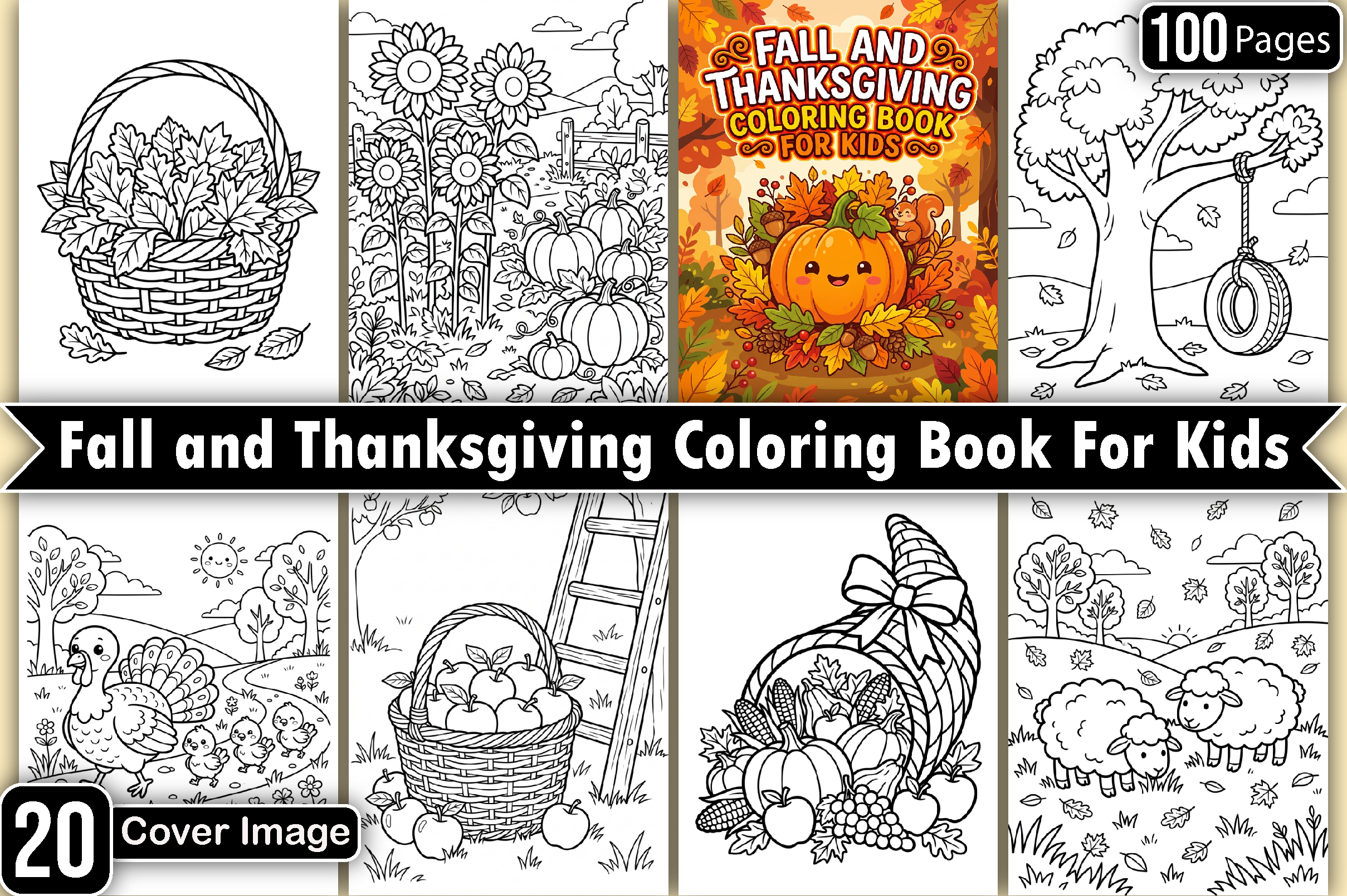 Fall and Thanksgiving Coloring Pages