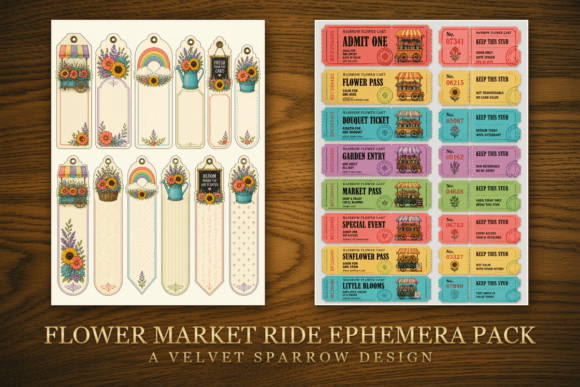 Flower Market Ride Ephemera Pack