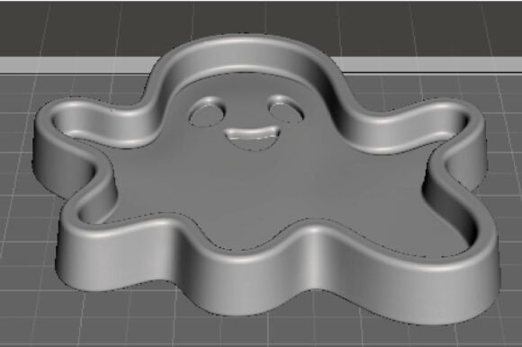 Ghost Halloween Tray 3D STL – Cute Ghost Candy & Jewelry Tray Model - Image 3