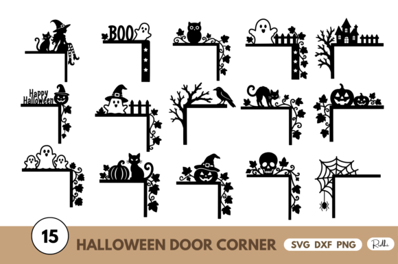 Halloween Door Corners SVG Bundle